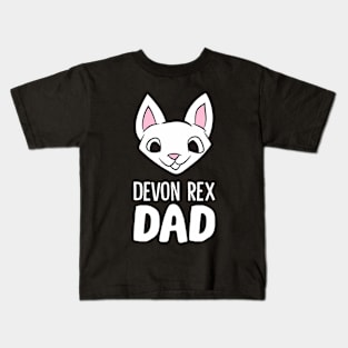 Devon Rex Dad Papa Kids T-Shirt